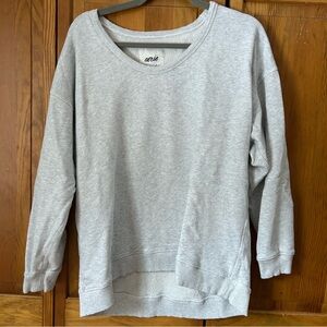 aerie Light Gray Pullover Sweatshirt